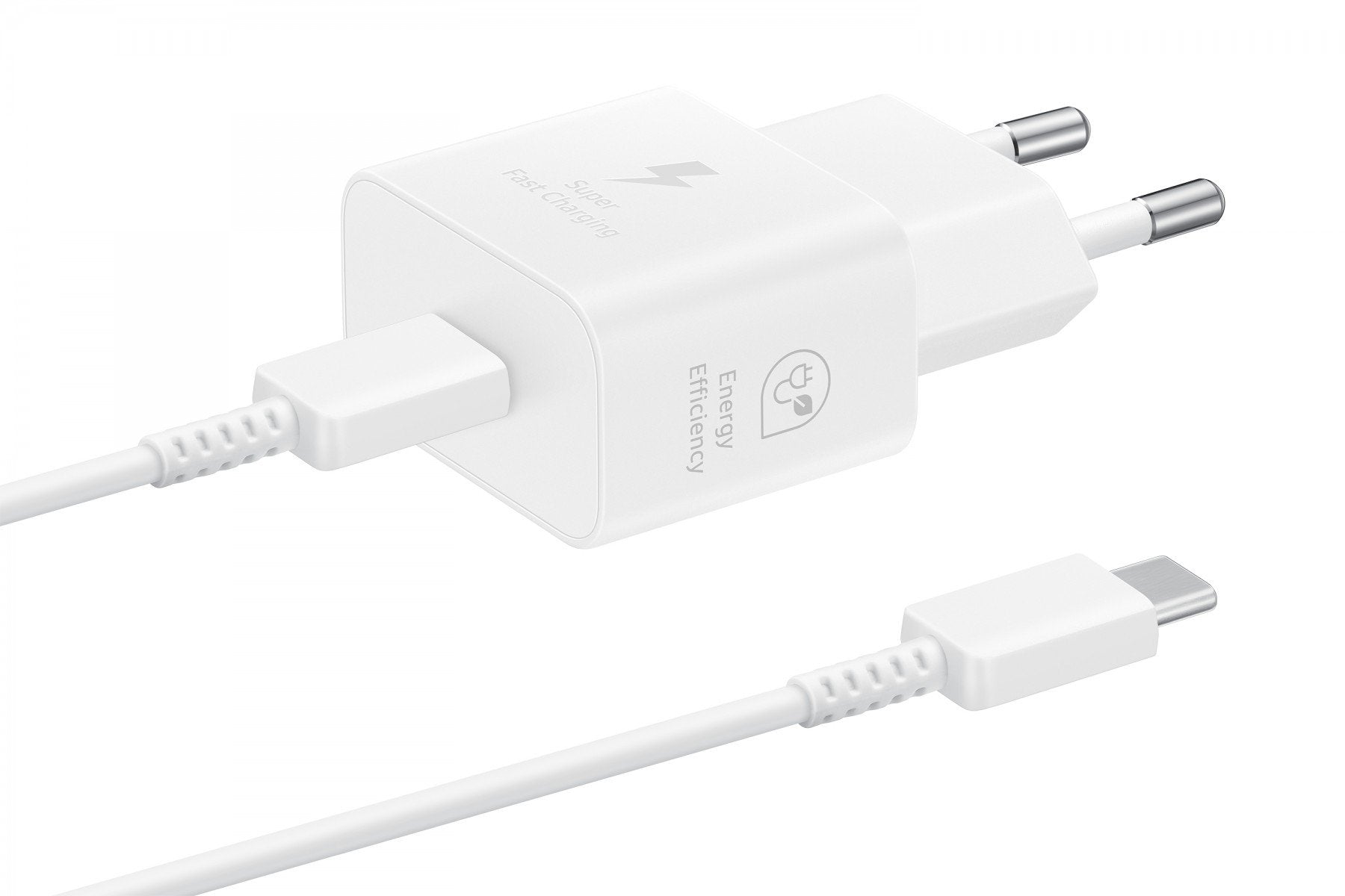 SAMSUNG fast charger USB-C 25W with data cable white