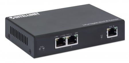 Intellinet 561600 prolongateur réseau Émetteur réseau Noir 10, 100, 1000 Mbit/s