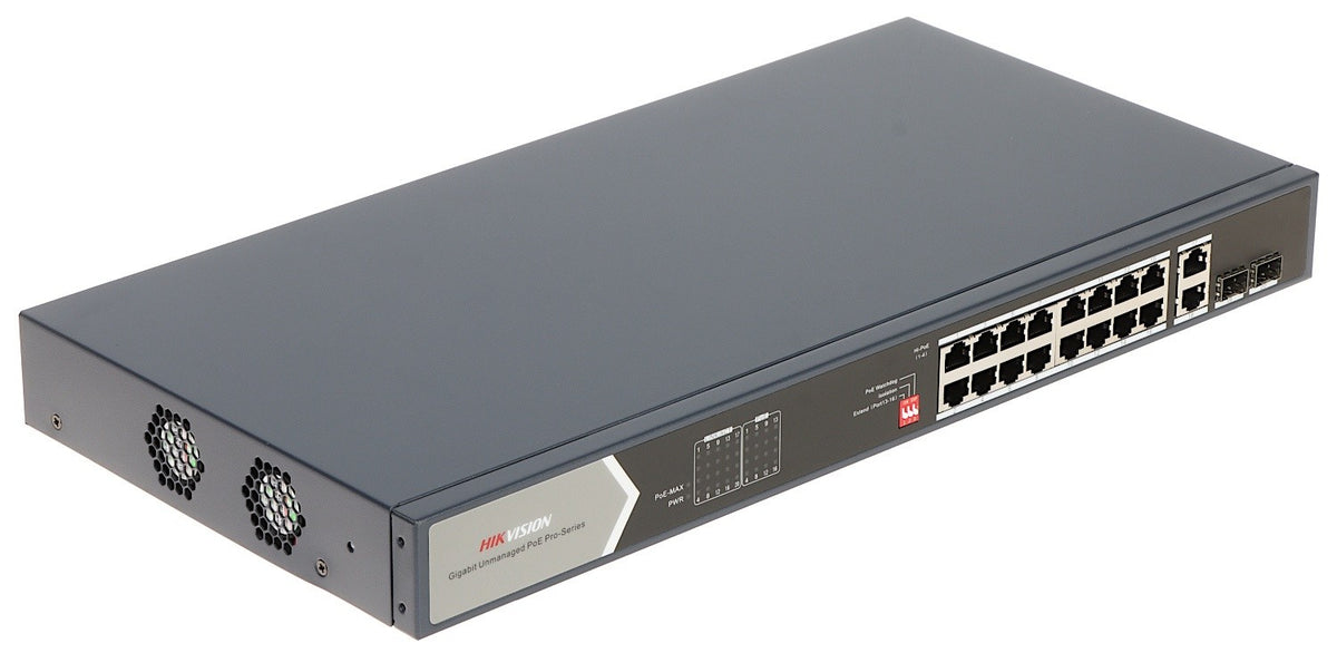 Hikvision DS-3E0520HP-E 16 Port Gigabit Unmanaged POE Switch