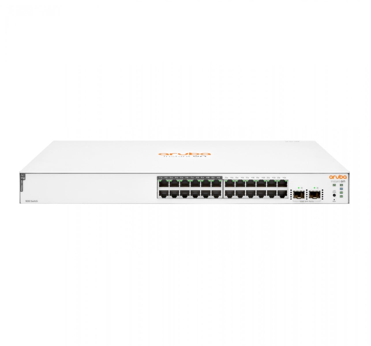 HPE Networking Instant On 1830 24G 12p Class4 PoE 2SFP 195W Switch Commutateur intelligent 12 x 10/100/1000 + 12 x10/100/1000 PoE+