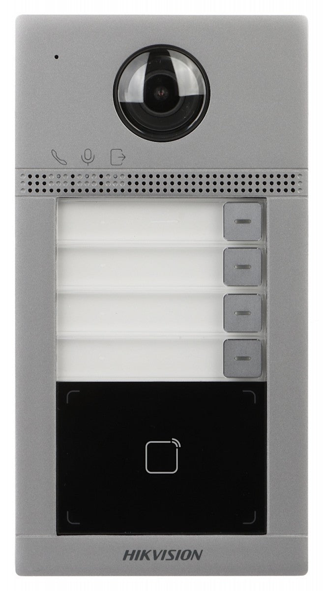 Hikvision DS-KV8413-WME1(C) Station de porte en métal pour villa a 4 boutons