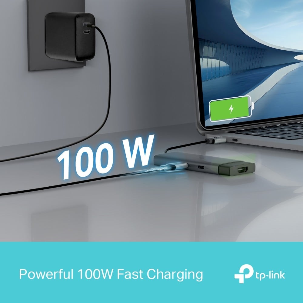 TP-Link UH5020C hub & concentrateur USB Type-C 5000 Mbit/s Gris