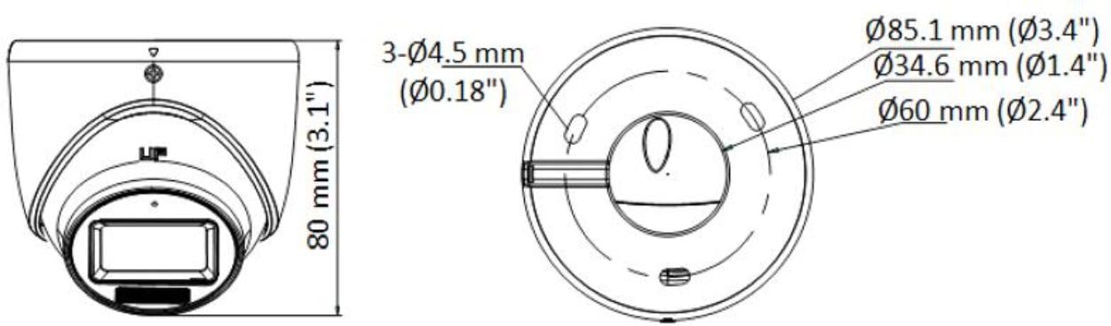 Hikvision DS-2CE76K0T-LMFS(2.8mm) Caméra Turret Audio a Lumiere Hybride Intelligente 3K Fixe