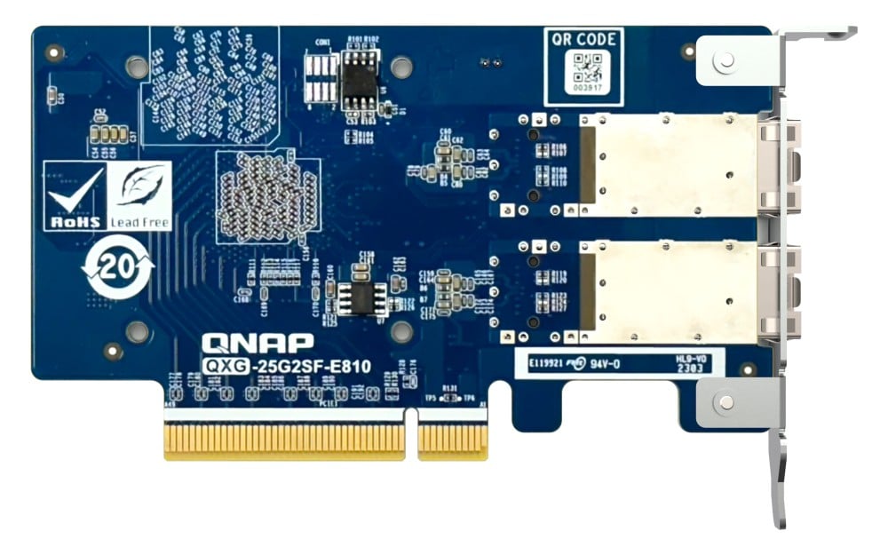 Dual-port SFP28 25GbE network expansion
