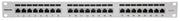 INTELLINET Panneau de brassage Cat6a blindé 24 ports FTP 1 U 90 degrés avec entrée supérieure, blocs de connexion, gris