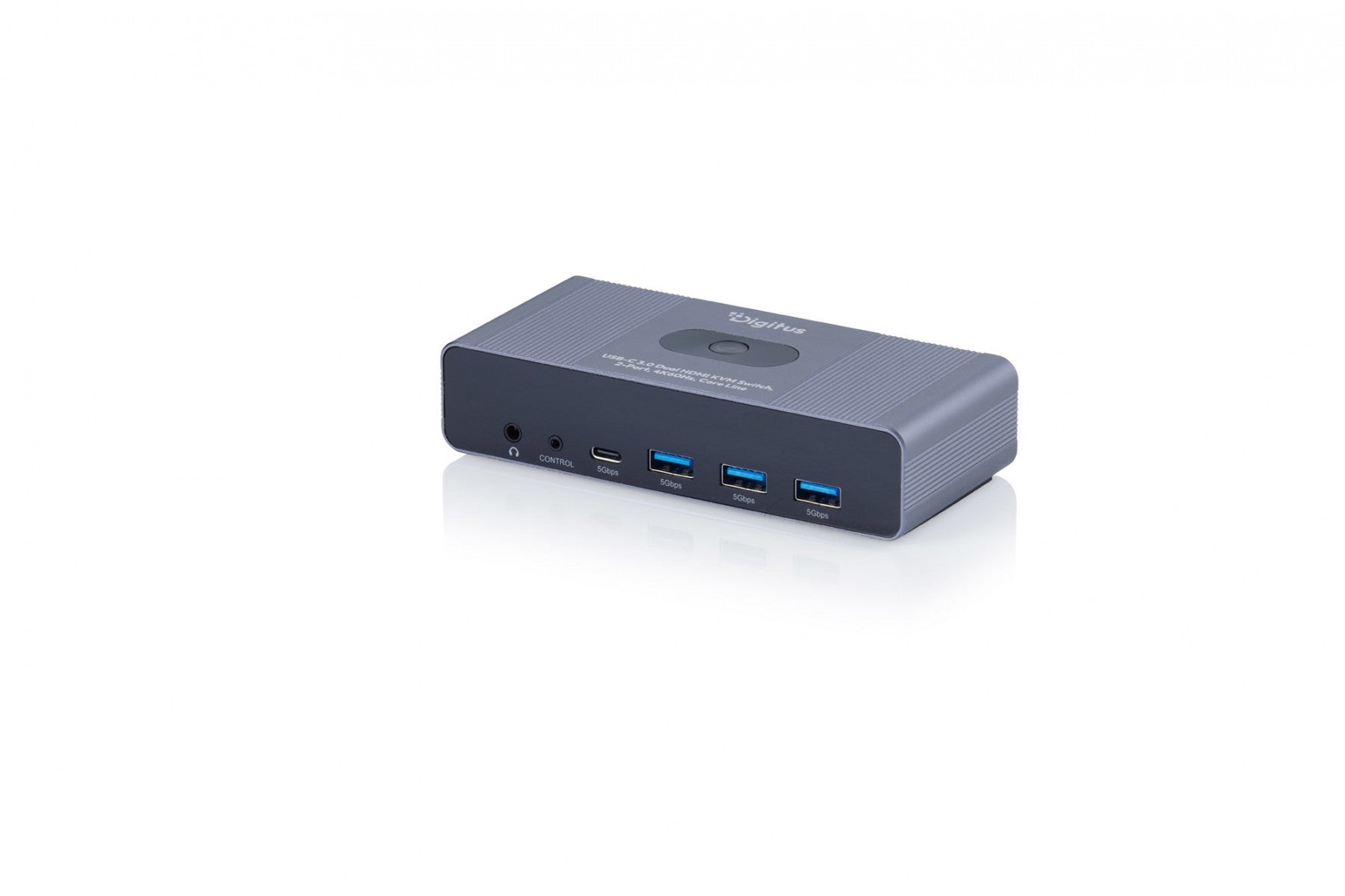 Digitus DS-12856 Commutateur KVM HDMI 2x2 | UHD 4K@60Hz | 3x USB-A 3.1 Gen1 | 1x USB-C USB 3.1 Gen1 | Audio | Core Line