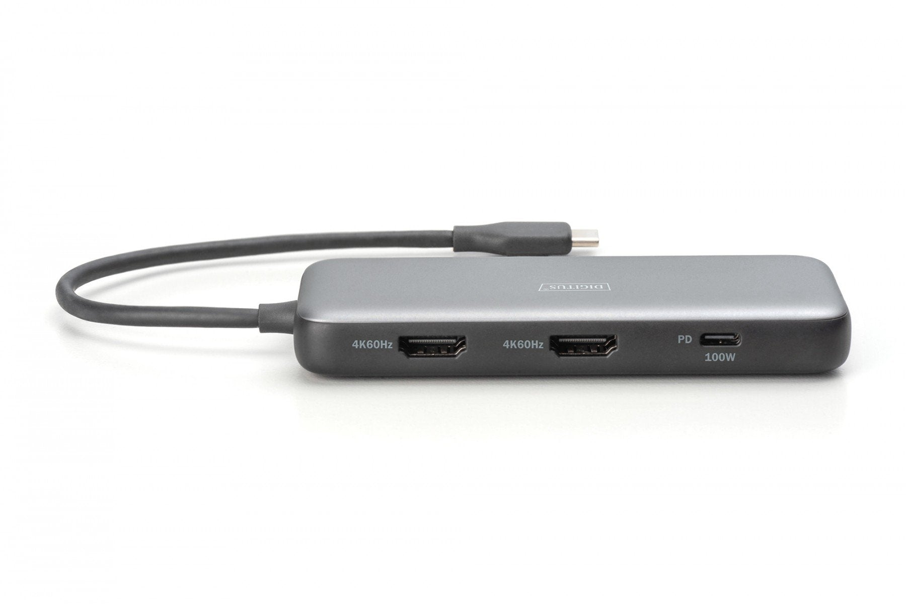 Station d'accueil USB-C 8 ports, max. 4K/60Hz avec HDR, HDMI, max. 2 moniteurs MST, USB-A 3.2 Gen2, Ethernet Gigabit, SD/Micro SD, PD 100W
