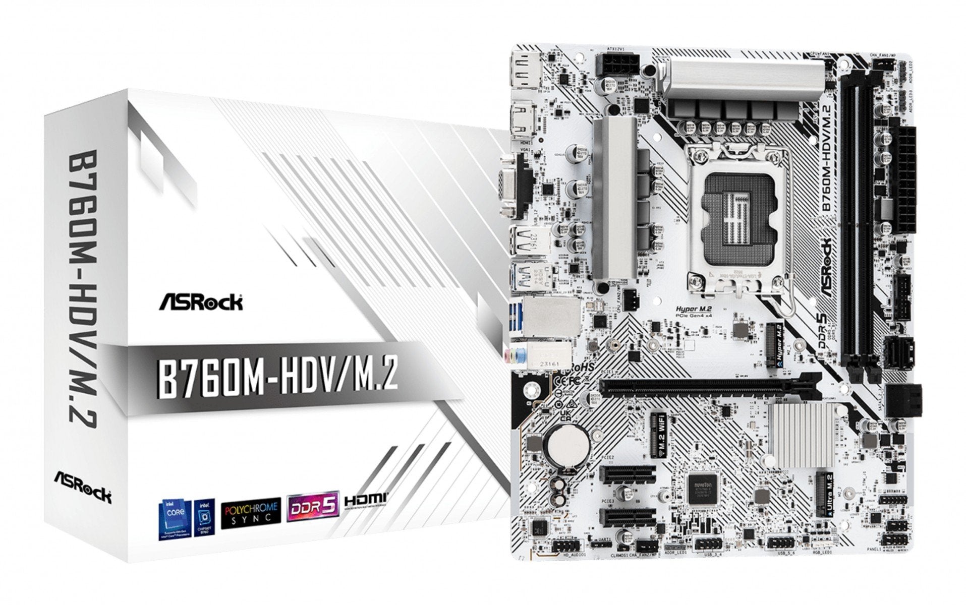 Asrock B760M-HDV/M.2 carte mere Intel B760 LGA 1700 micro ATX