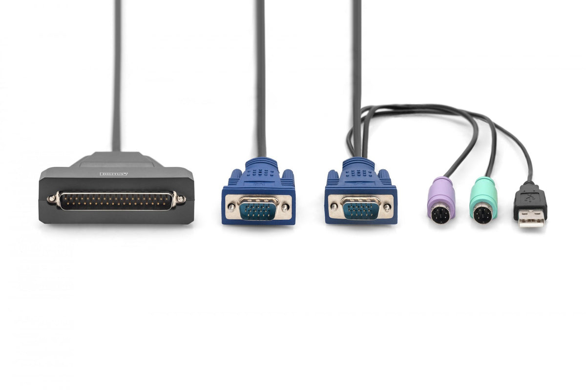 Digitus DS-72212 câble kvm Noir