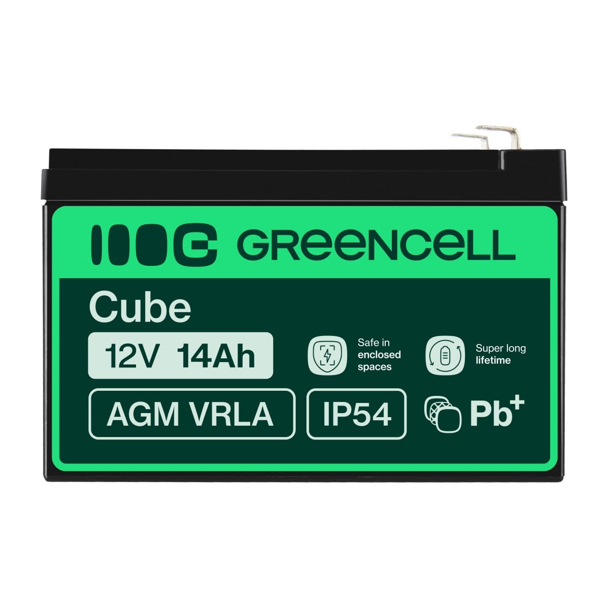 Green Cell AGM Battery 12V 14Ah - Battery - 14.000 mAh