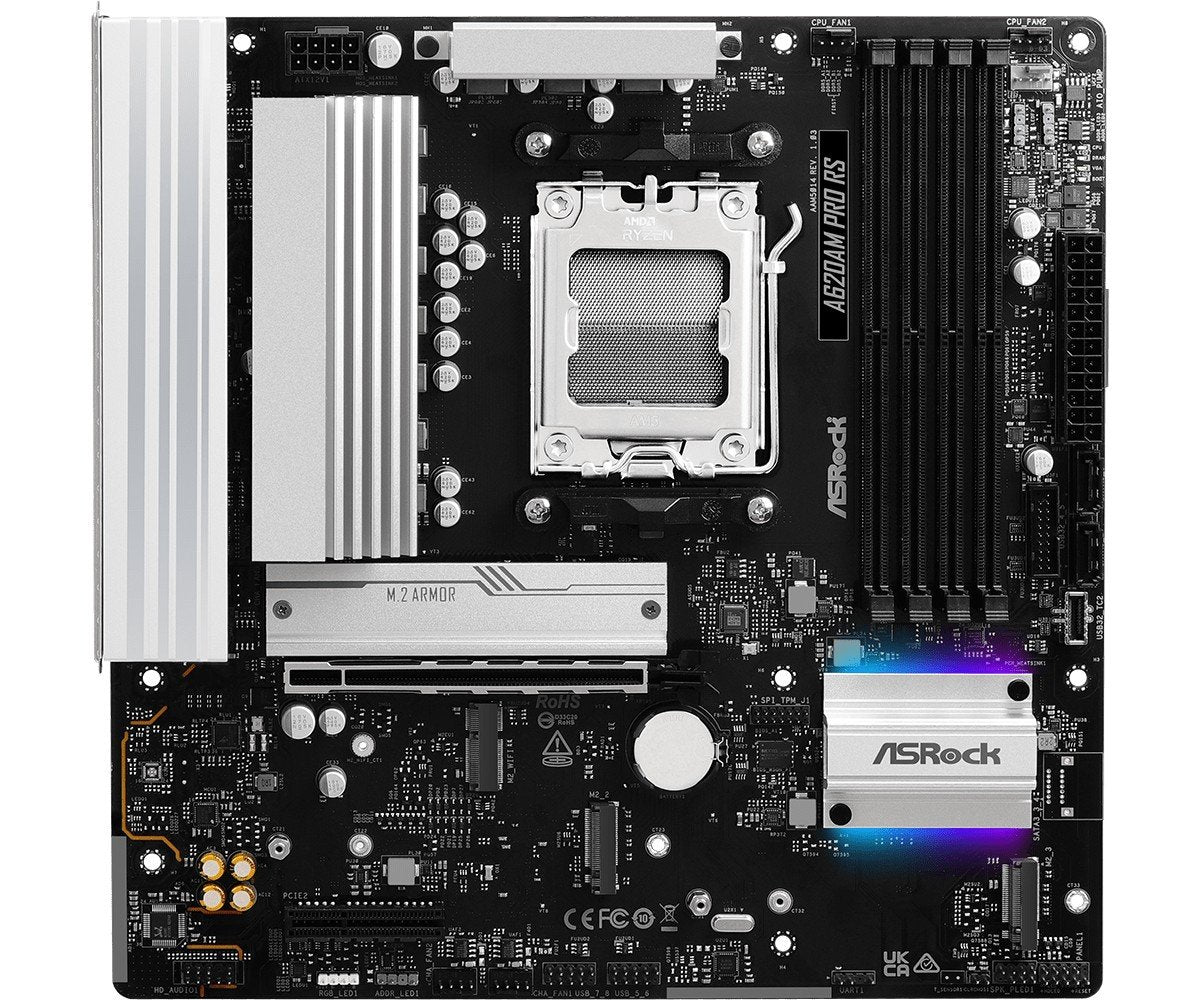 Asrock A620AM Pro RS AMD A620A Emplacement AM5 micro ATX