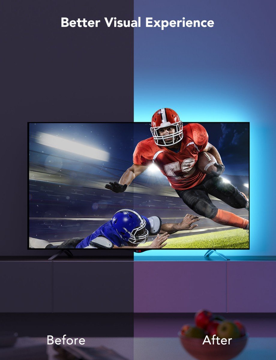 Govee H6179 rétroéclairage TV | Bande LED | pour TV 46-60 pouces, Bluetooth, RGB