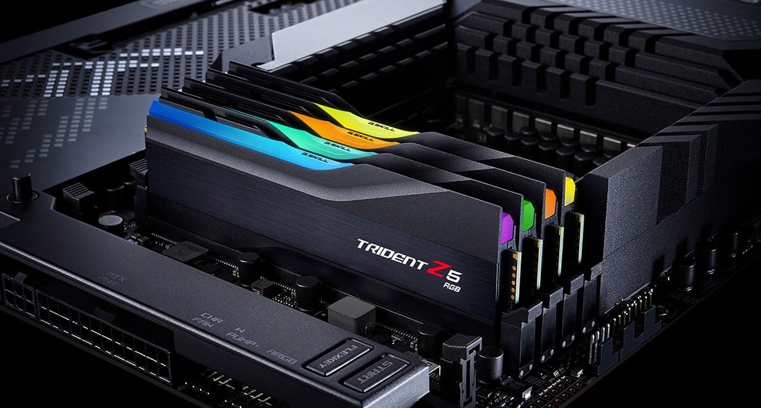 G.Skill Trident Z RGB F5-6000J3238F16GX2-TZ5RK module de mémoire 32 Go 2 x 16 Go DDR5 288-pin DIMM
