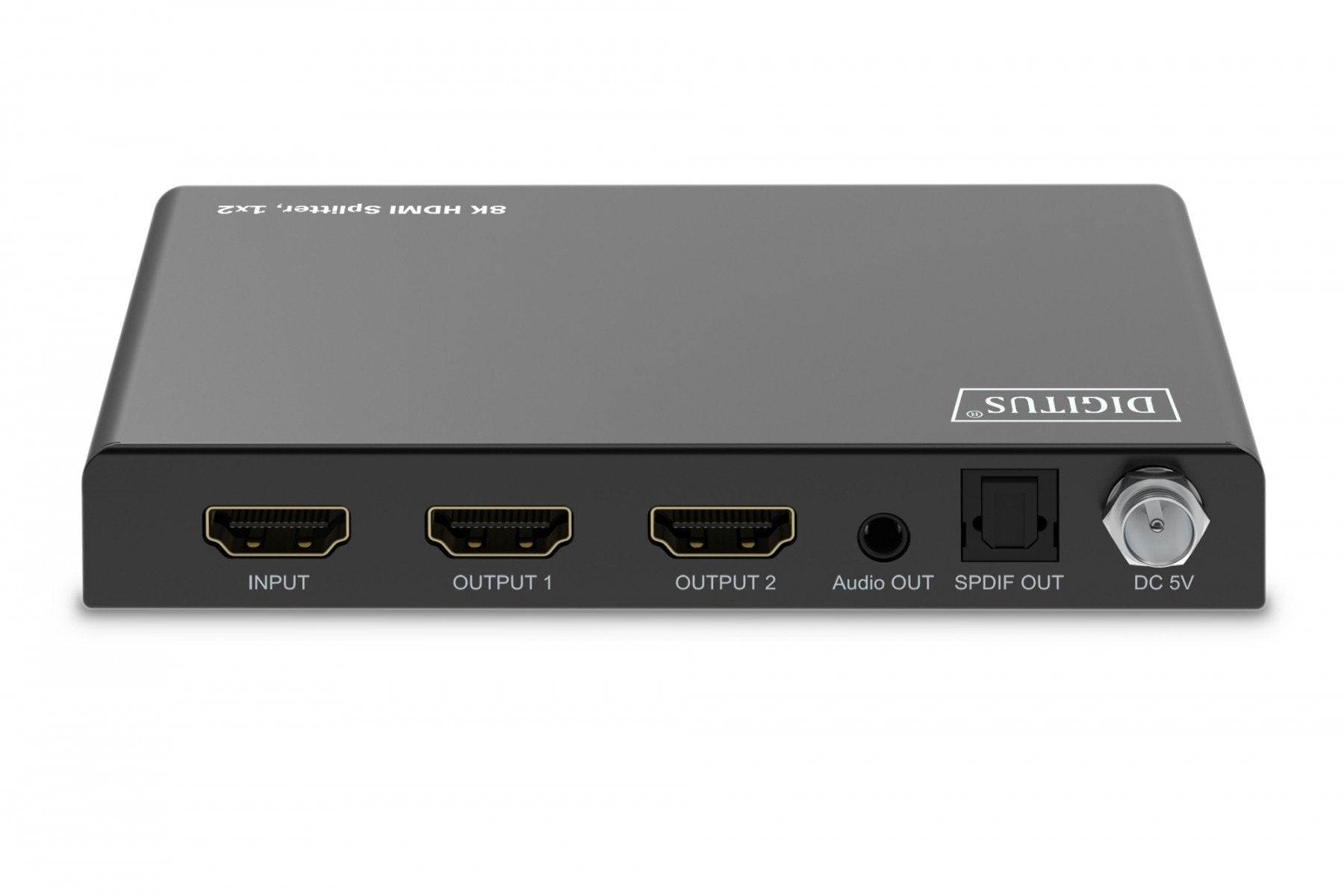 Répartiteur HDMI 1x2, 8K/60Hz (4:4:4) avec HDR, 48 Gbps, HDCP 2.3, Toslink/Stéréo, EDID