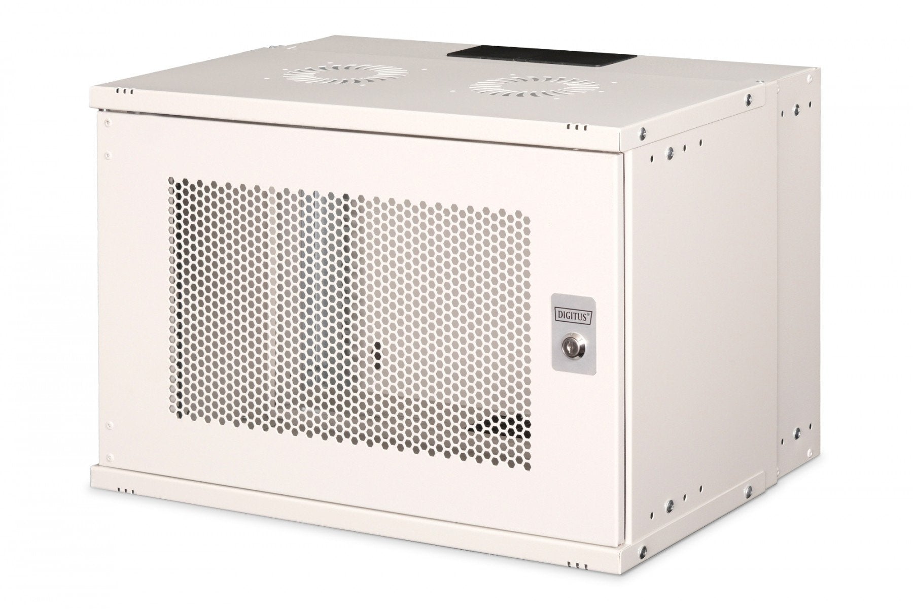 "Armoire réseau murale 19"" 7U, SOHO PRO 370 x 540 x 400 mm, porte perforée, gris, non assemblée, 60 kg"