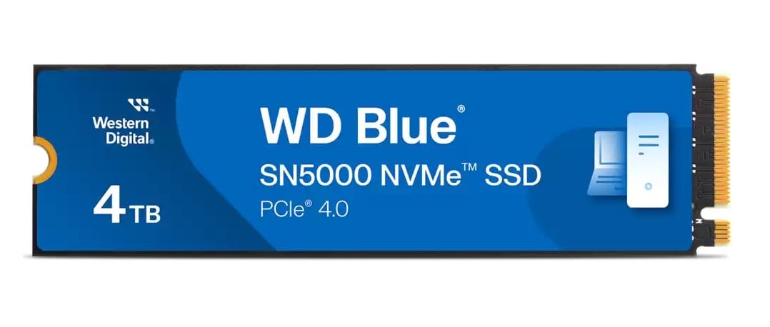 WD SSD Blue SN5000 4TB PCIe Gen4 NVMe