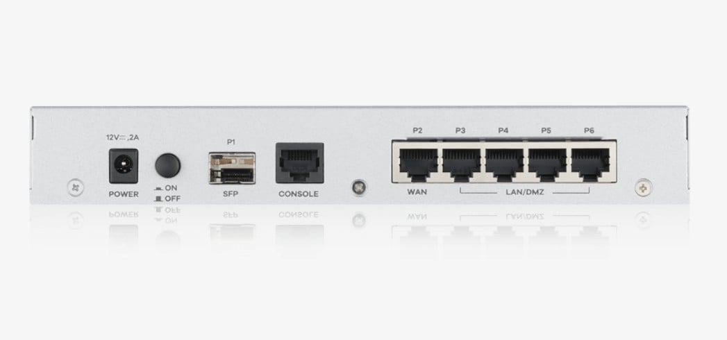 Zyxel USG Flex Firewall 10/100/1000 1*WAN, NO*SFP, 4*LAN/DMZ ports, 1*USB with 1