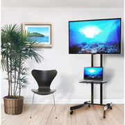 "Techly ICA-TR23 Support TV mobile 32-70"" jusqu'a 40kg étagere AV réglable"