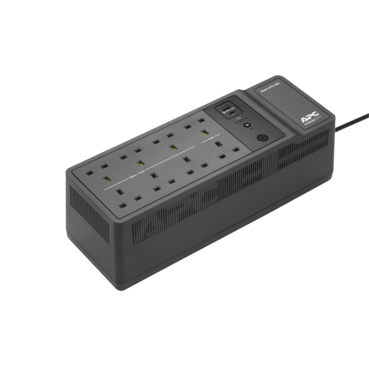 APC Back-UPS BE850G2 UPS AC 230V 520Watt 850VA output connectors 8 United Kingdom Black