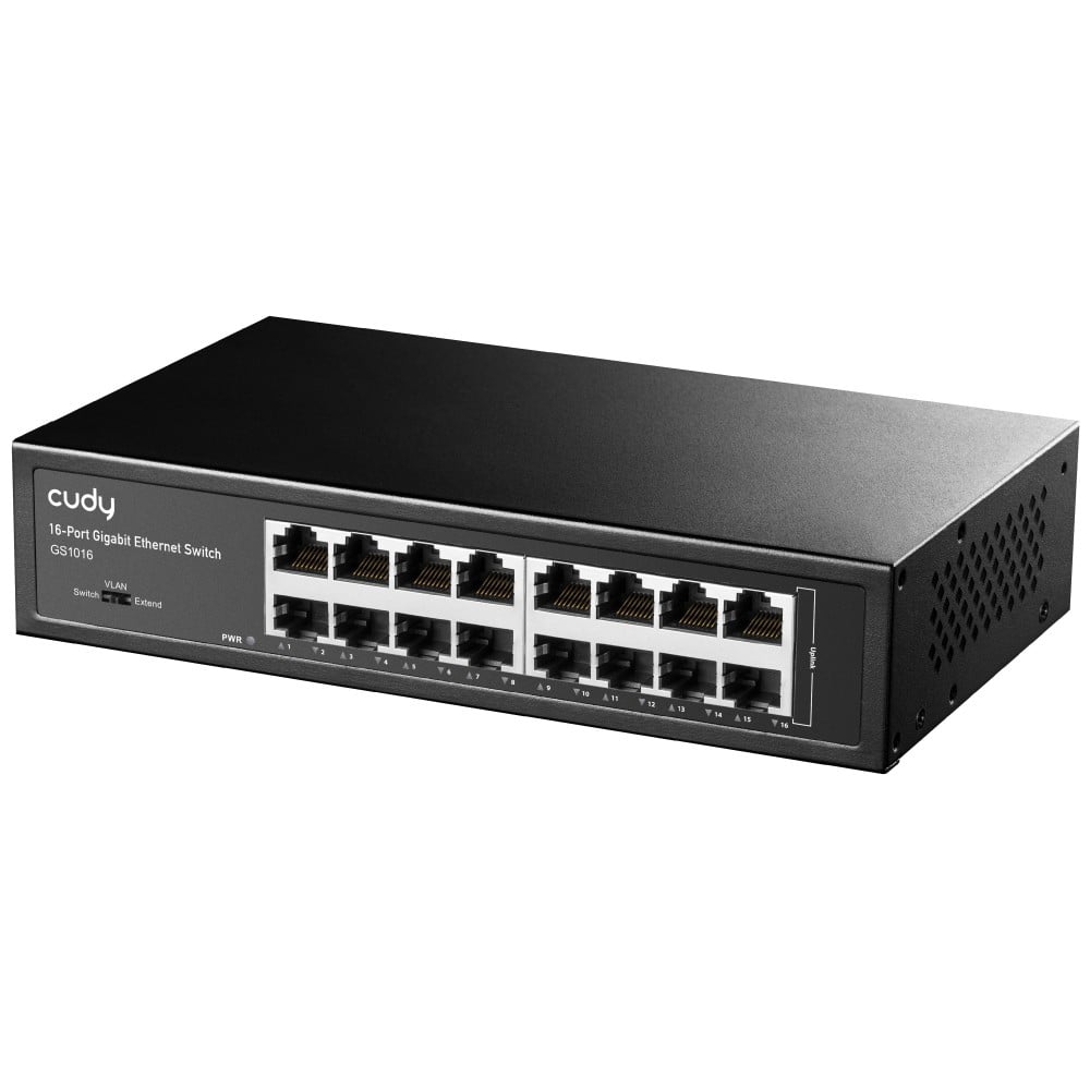 Cudy GS1016 commutateur réseau Non-géré Gigabit Ethernet (10/100/1000) Noir