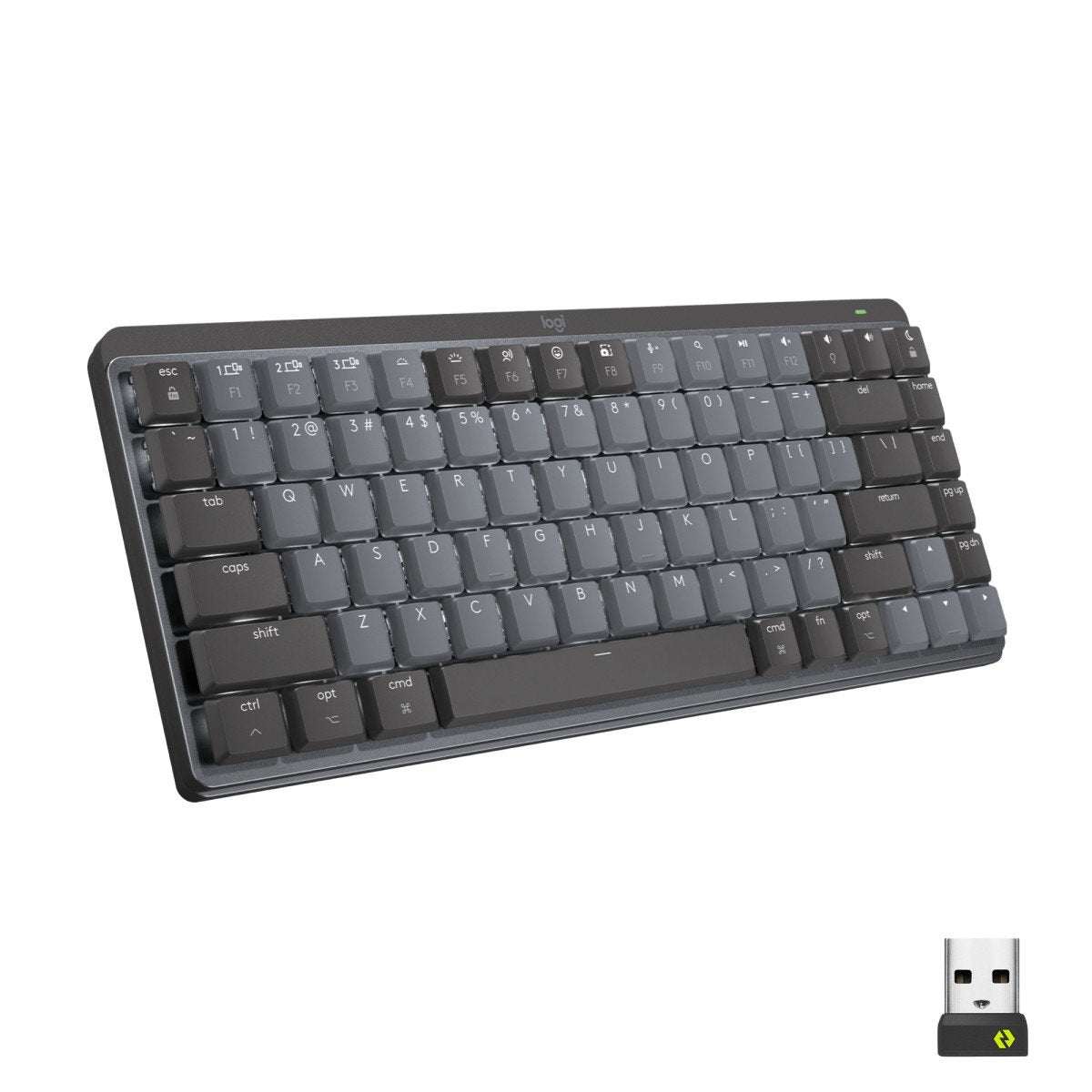 Logitech MX Mechanical Mini clavier Bureau RF sans fil + Bluetooth QWERTY US International Graphite