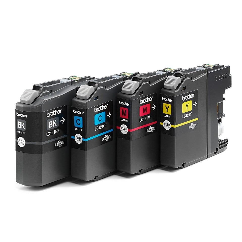 Brother LC-121VALBPDR cartouche d'encre 4 piece(s) Original Noir, Cyan, Magenta, Jaune