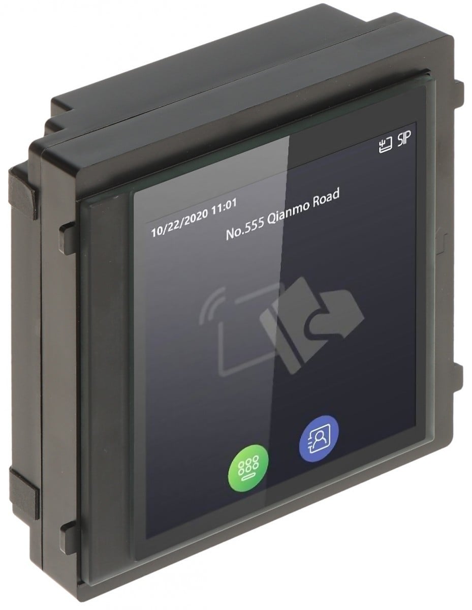 Hikvision DS-KD-TDM Module d'affichage tactile avec lecteur de carte M1