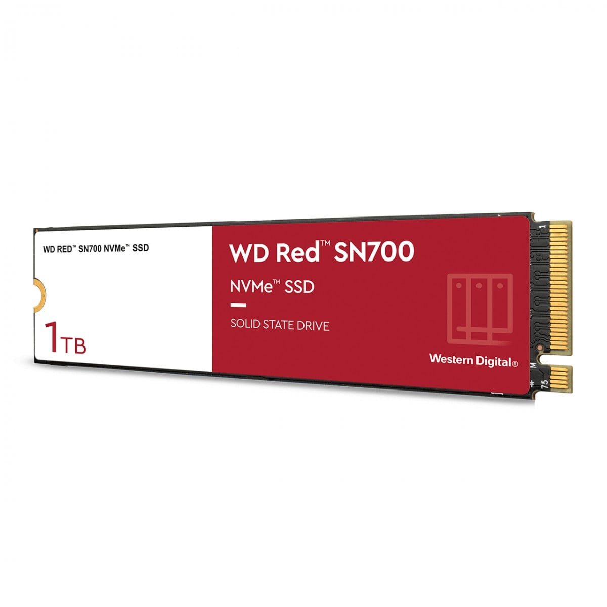 WD Red SSD SN700 NVMe 1To M.2 2280 PCIe Gen3 8Gb/s internal drive for NAS devices POWERED BY SANDISK