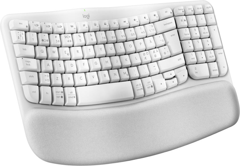 Logitech 920-012299 clavier Bureau RF sans fil + Bluetooth QWERTY Nordique Blanc
