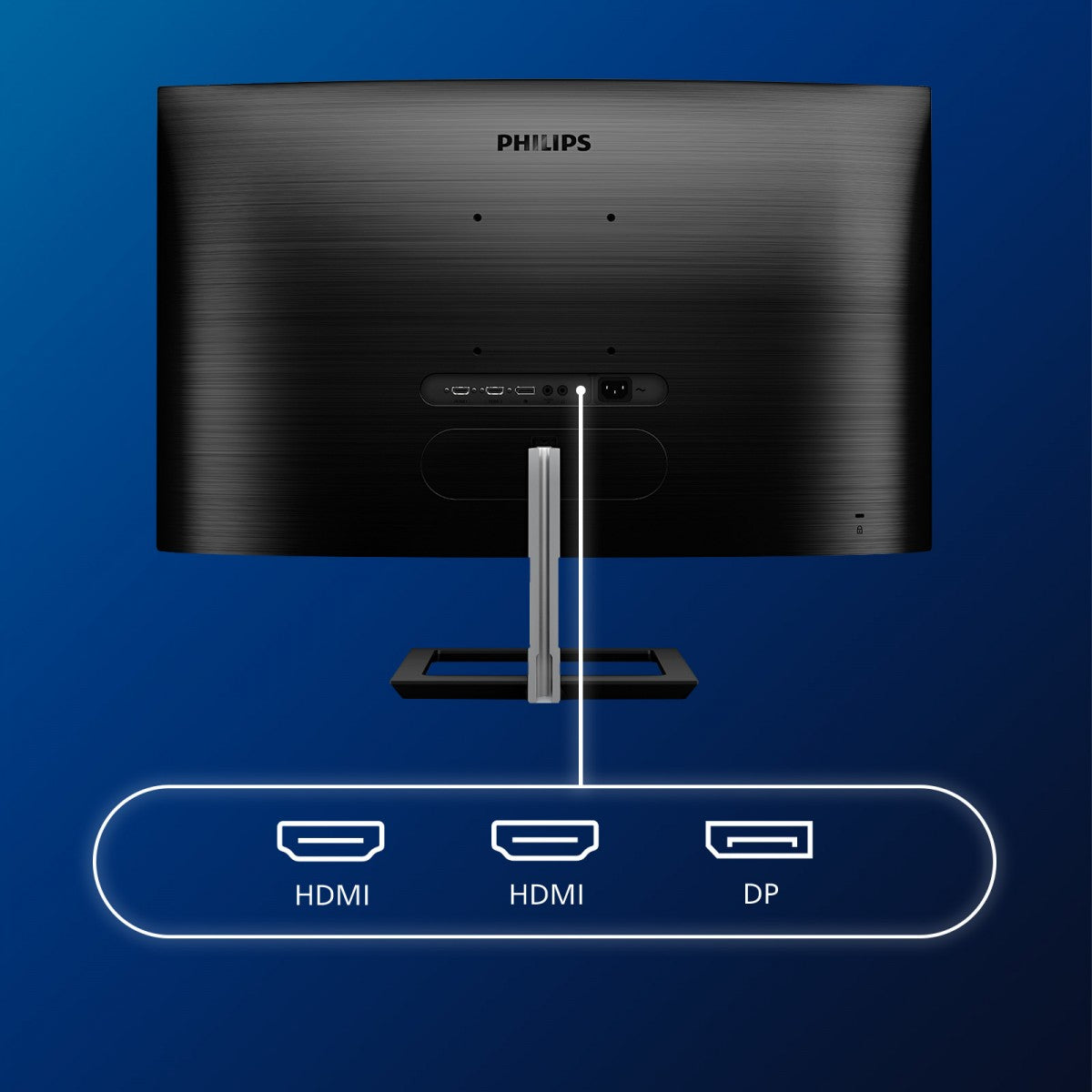 PHILIPS 328E1CA/00 - 31.5pcs - INCURVE - 4K- MVA - VGA - HDMI - DP -AUDIO