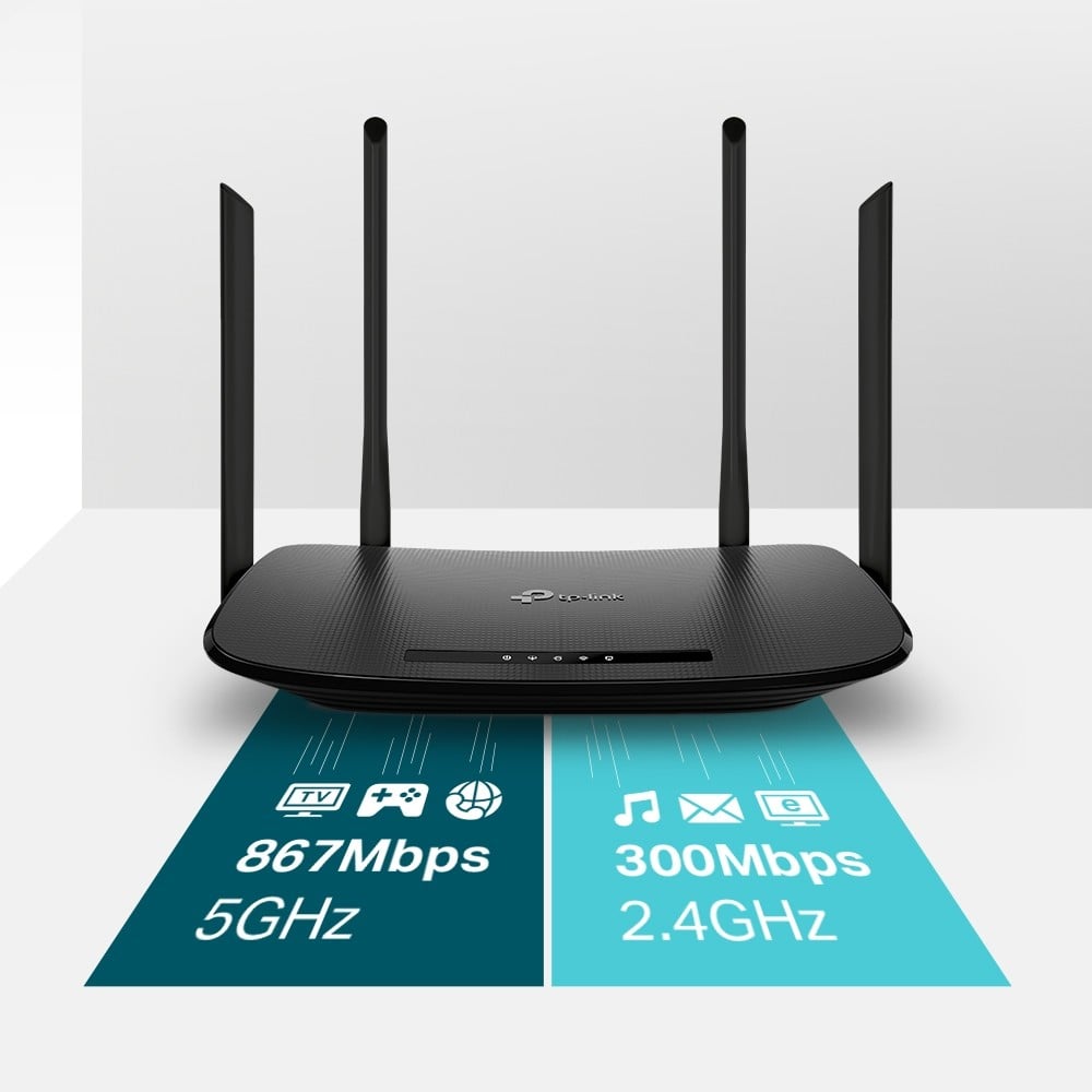 TP-Link Archer VR300 routeur sans fil Fast Ethernet Bi-bande (2,4 GHz / 5 GHz) Noir