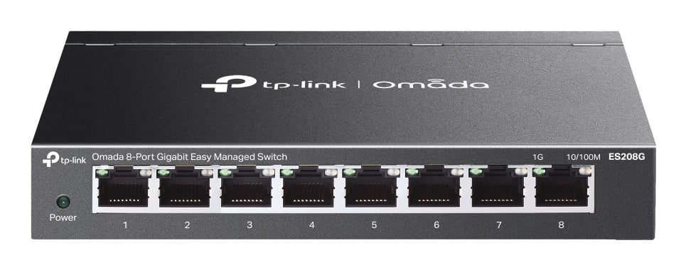 TP-Link Omada ES208G commutateur réseau Géré L2 Gigabit Ethernet (10/100/1000) Noir