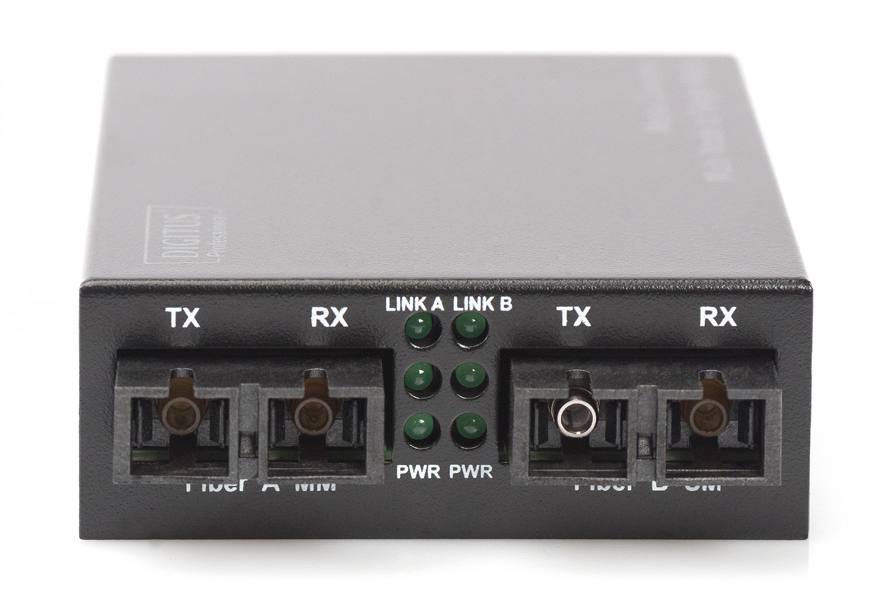 Digitus DN-82024 convertisseur de support réseau 100 Mbit/s 1310 nm Multimode, Monomode Noir