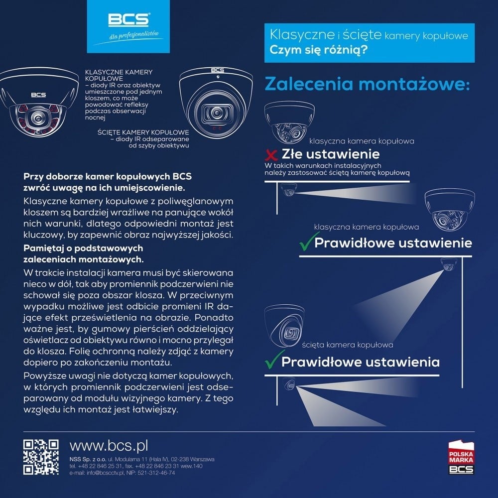 BCS BCS-EA18FWR3-G(2) Caméra dôme AnalogHD 8MP avec microphone et boîtier IP67