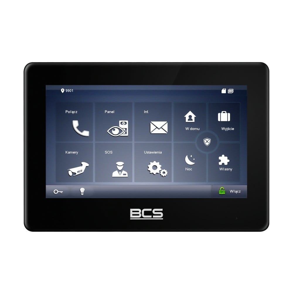 BCS BCS-MON7600B-2 Moniteur Vidéo a Systeme Double avec Interphone TCP/IP/SIP