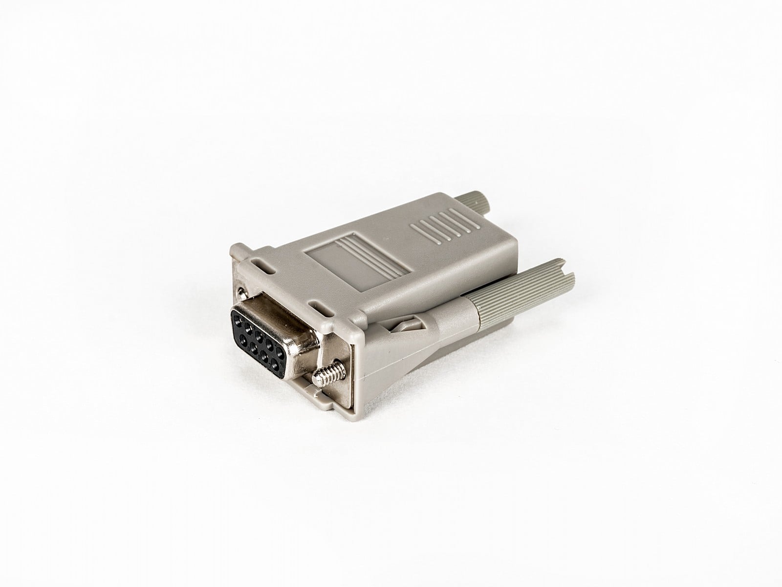 RJ45 to DB9F cross converter