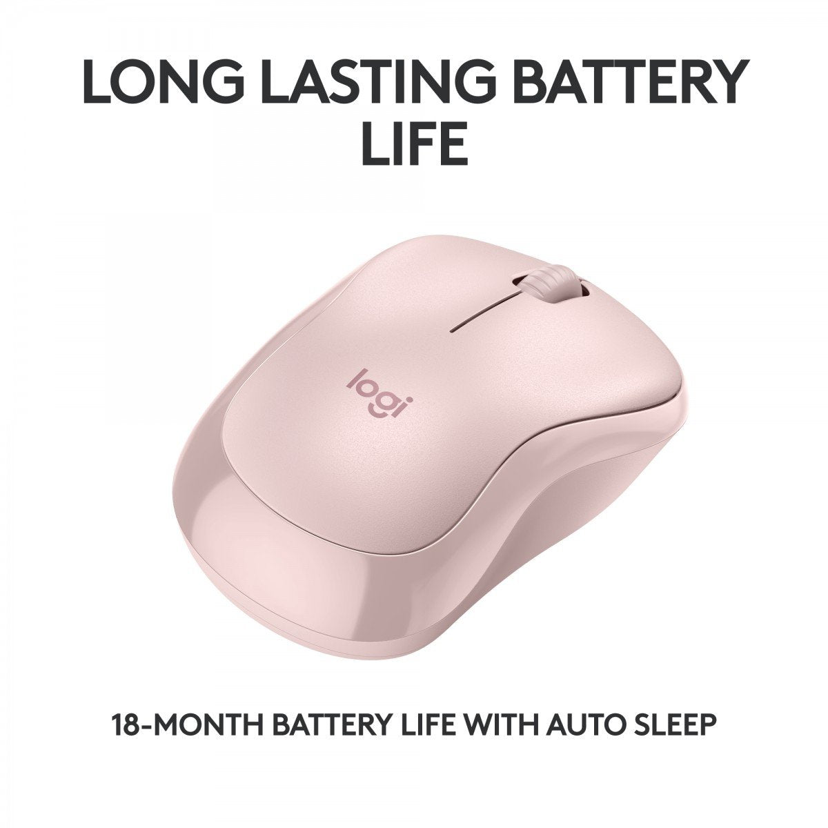 LOGITECH M240 Silent Mouse right and left-handed optical 3 buttons wireless Bluetooth rose