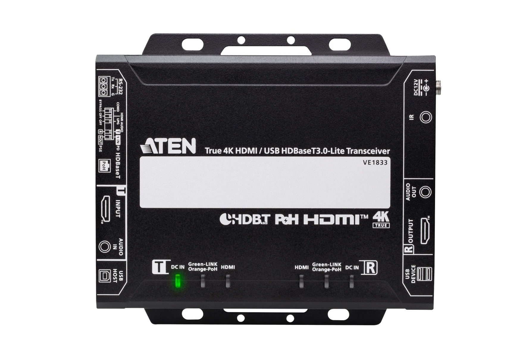 Aten VE1833-AT-G True 4K HDMI / USB HDBaseT 3.0 - Lite Transceiver with PoH