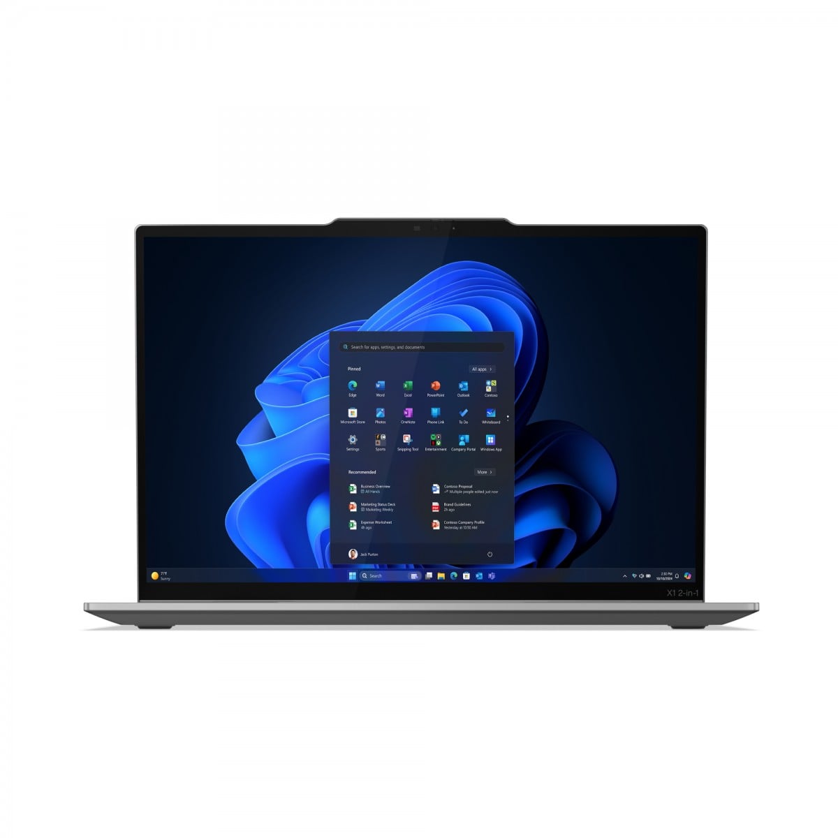"Lenovo ThinkPad X1 2-in-1 Gen 10 Aura Edition Intel Core Ultra 7 255U Hybride (2-en-1) 35,6 cm (14"") Écran tactile 2.8K 32 Go LPDDR5x-SDRAM 1 To SSD Wi-Fi 6E (8"