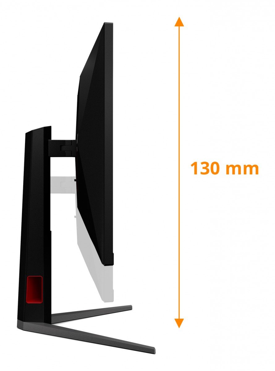 AOC U32G4U Ecran gaming 31.5p 3840x2160 16:9 Fast IPS 160Hz HAS 130mm HDMI x 2x 2.1 DP x 1x 1.4
