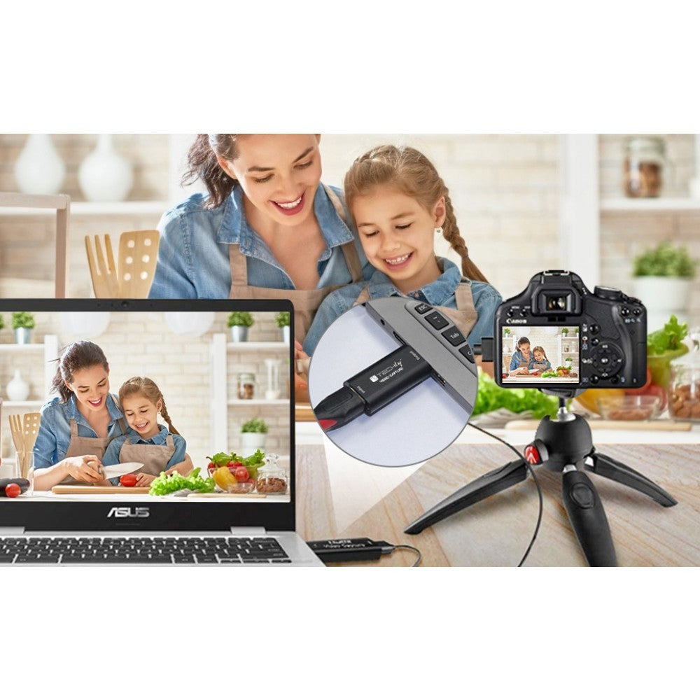 Techly I-USB-VIDEO-1080TY Carte de capture de signal HDMI 1080p Grabber pour USB 2.0