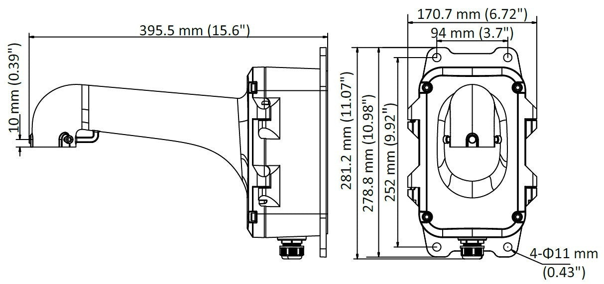 Hikvision DS-1604ZJ-BOX Wall mount