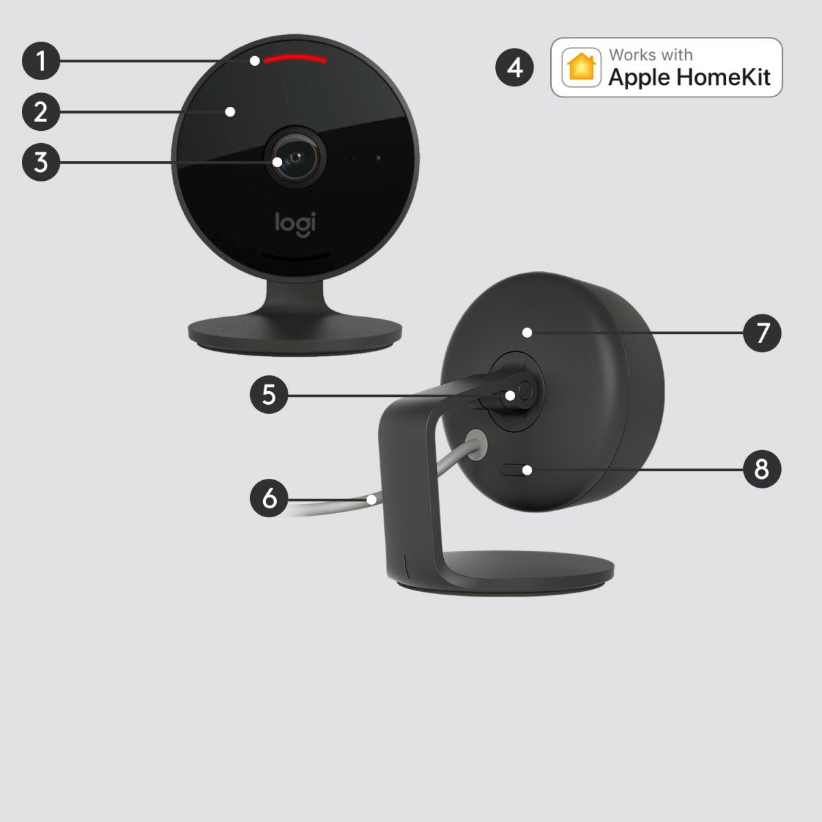LOGITECH Circle View Network surveillance camera outdoor indoor weatherproof colour Day and Night 1920 x 1080p