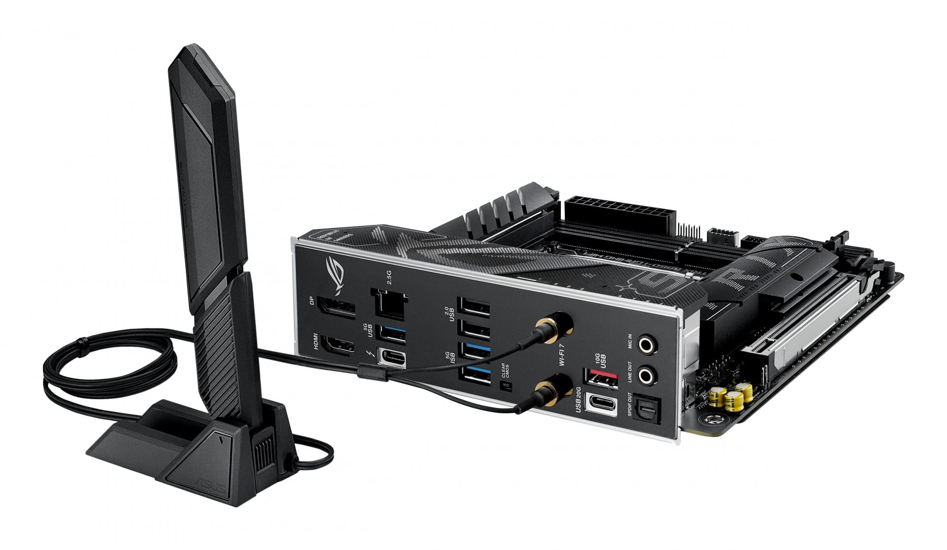 ASUS ROG STRIX B860-I GAMING WIFI LGA1851 DDR5 mini ITX MB 1xHDMI 1xDP 1xThunderBolt 2xM.2 4xSATA