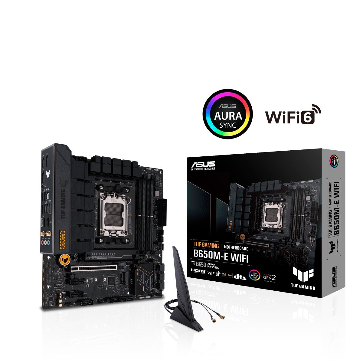 ASUS TUF GAMING B650M-E WIFI AM5 4xDDR5 mATX MB 4xSATA 2xM.2