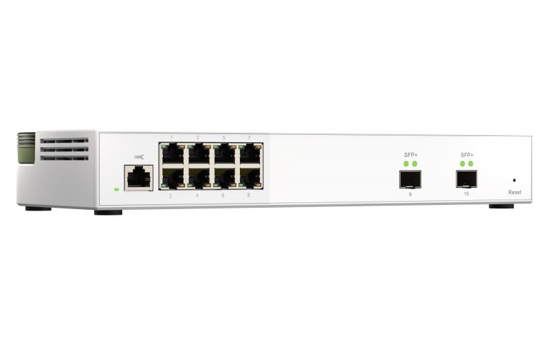 QNAP QSW-M2108-2S commutateur réseau Géré L2 2.5G Ethernet (100/1000/2500) Gris