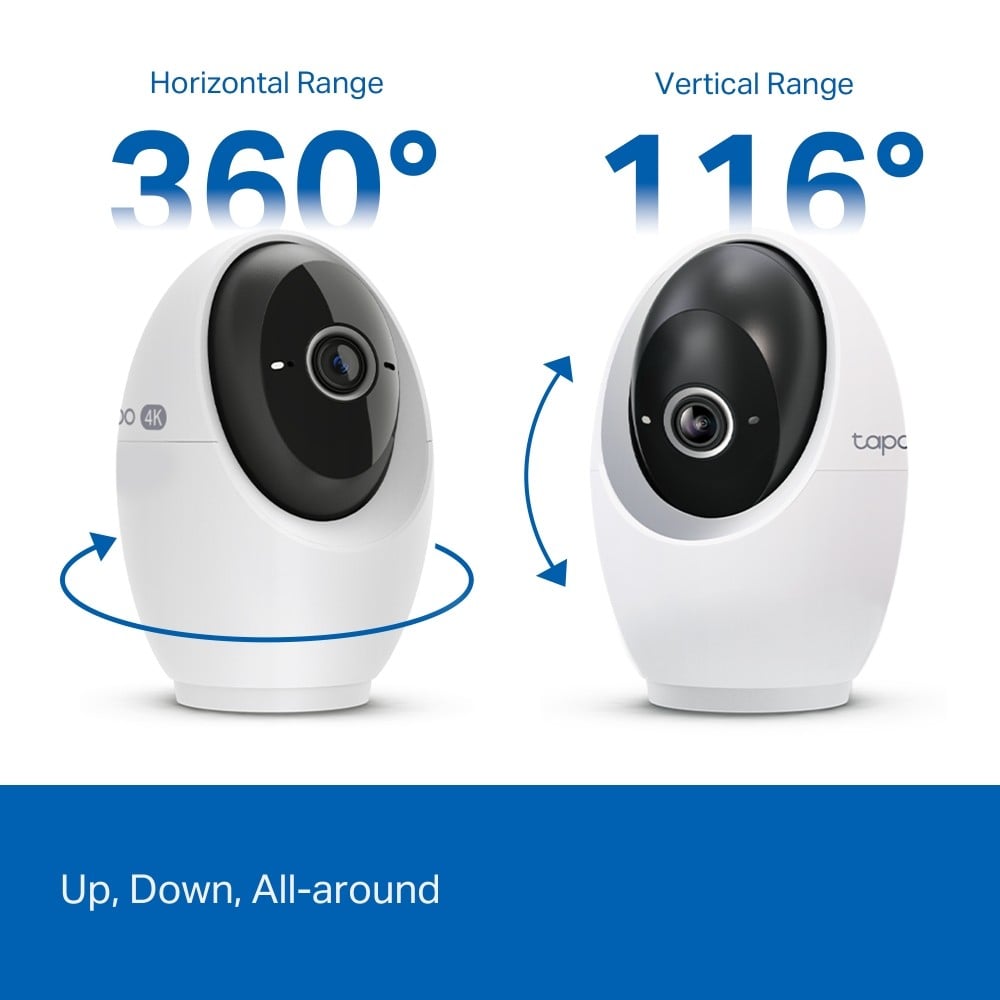 TP-LINK Security Camera High-quality video recording Capture every detail with exceptional clarity in 4K 8MP resolution