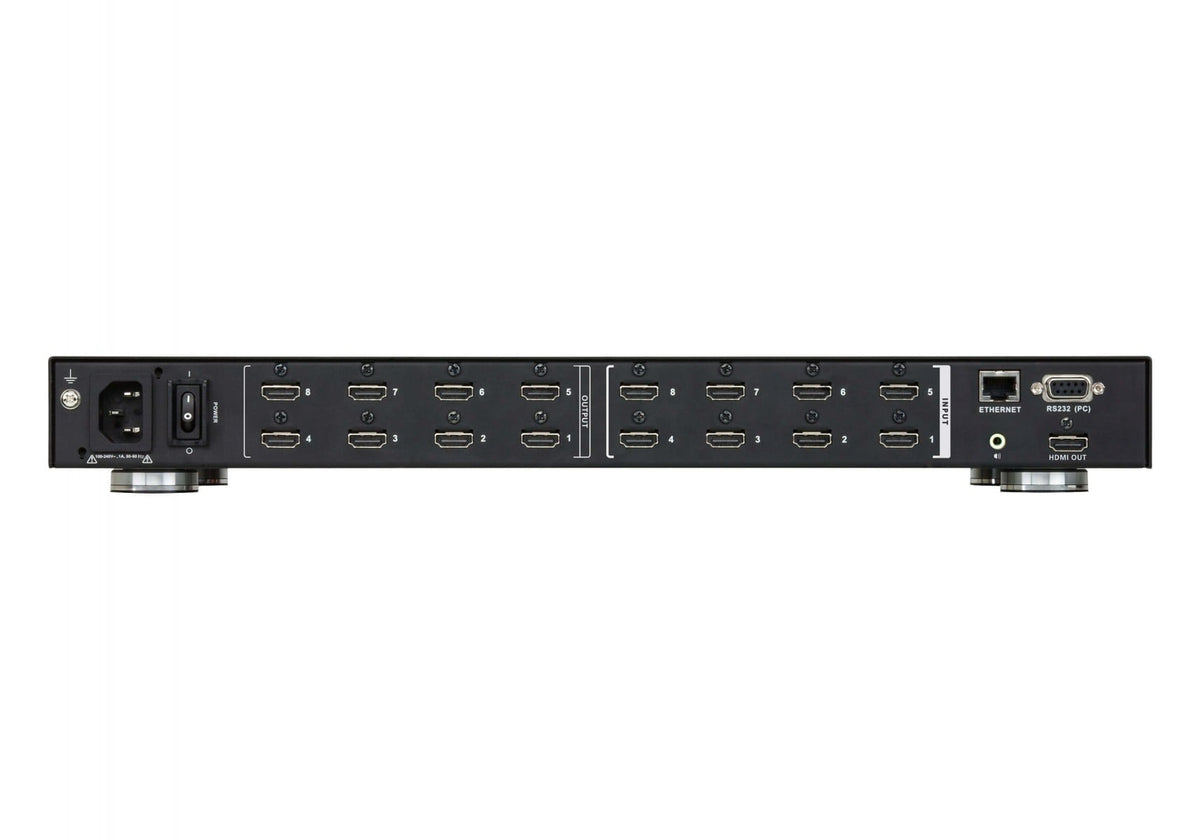ATEN 8 x 8 HDMI Matrix Switch with Commutateur de matrice AV 58,1 W