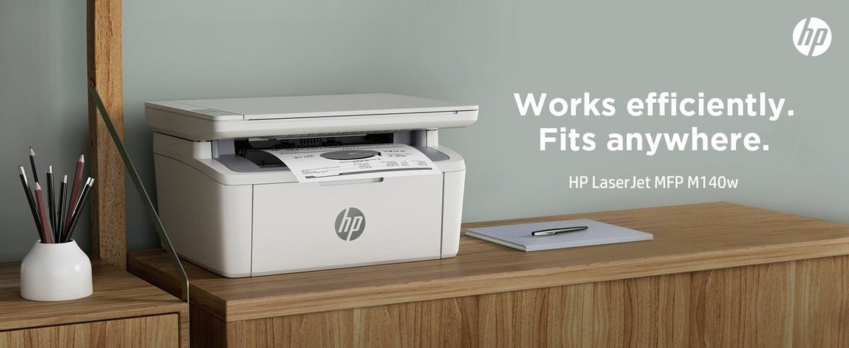 HP LaserJet MFP M140w MFP Mono B/W laser A4 210x297mm A4 20ppmcopy 20ppmprint 150 sheets USB 2.0 Wi-Fi Bluetooth