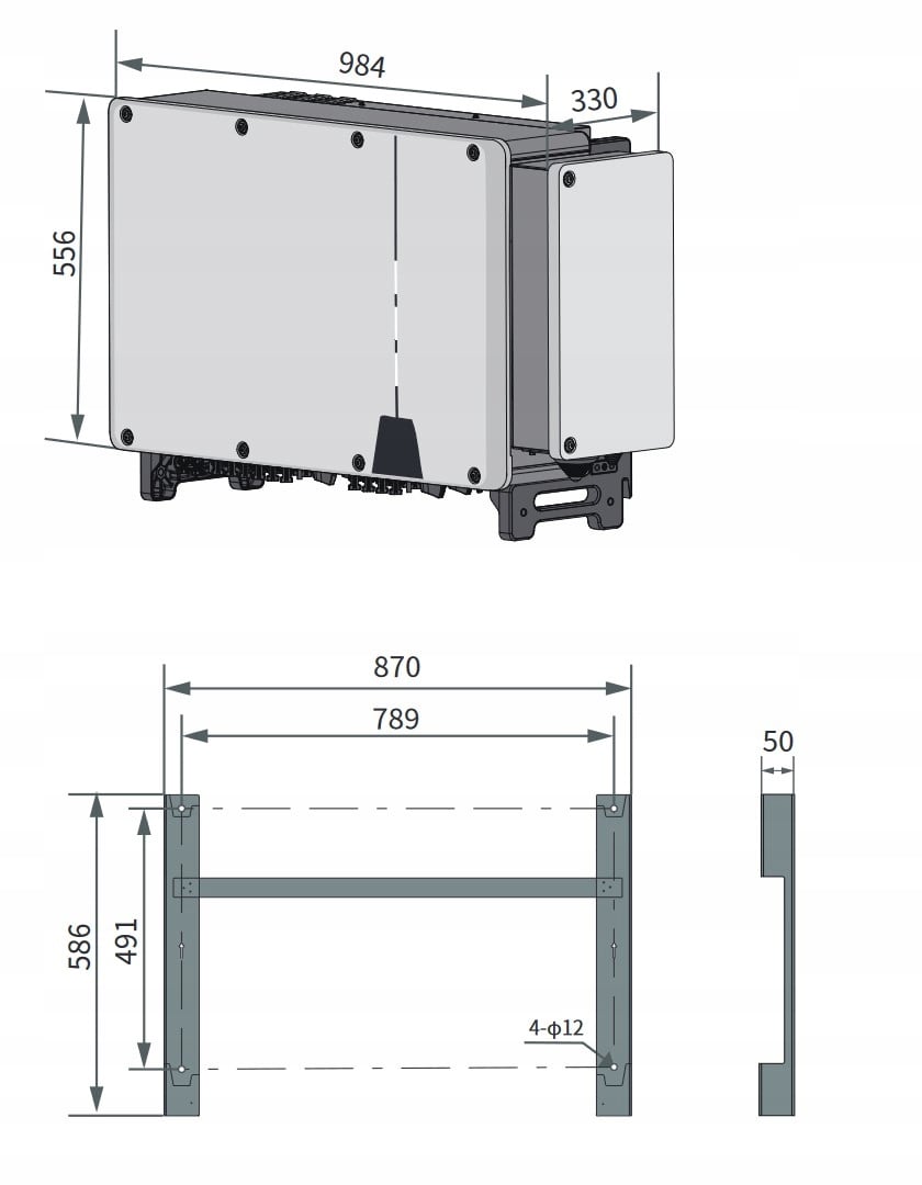 Solplanet ASW_100K-LT, onduleur triphasé, 100kW